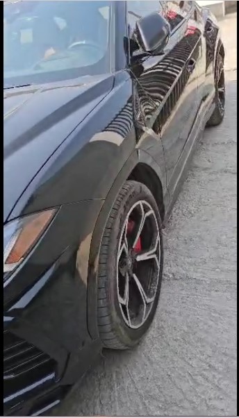 A Lambotghini at Opengate Autospray, Lekki